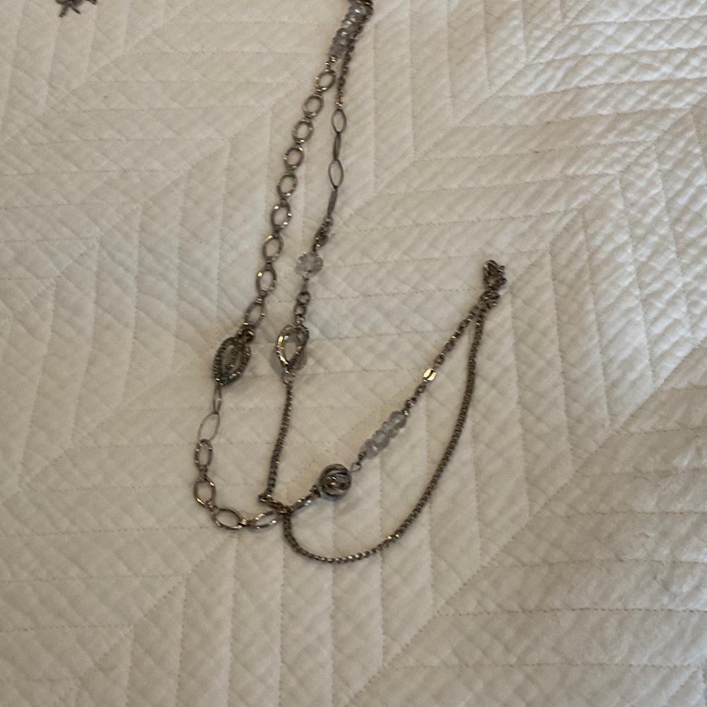 Loft Silver Multi-Chain Necklace - image 1